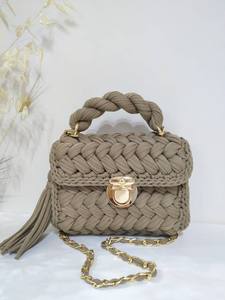 2023ฤดูร้อนร้อนที่มีคุณภาพสูงเสื้อยืดเส้นด้ายผ้าฝ้ายวัสดุทำด้วยมือสำหรับกระเป๋าหรูหราจากผู้ผลิตมืออาชีพในเวียดนาม - Product Image 2