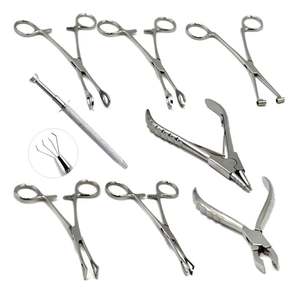 Ensemble professionnel de marque AZQA, tous les outils de piercing corporel, pinces, acier inoxydable durable, ABS fabriqué au Pakistan, tatouages, maquillage permanent - Product Image 2