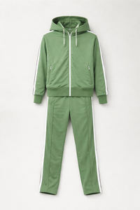 Ensemble survêtement à capuche pour homme personnalisé, de haute qualité, 100% coton polaire, deux pièces, sweat-shirt uni, style décontracté pour l'hiver - Product Image 3