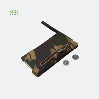 Dompet Organizer Kanvas Katun Ramah Lingkungan dari Pabrik Hanoi Canvas JSC Vietnam, Desain Kustom Gaya Vintage dengan Huruf