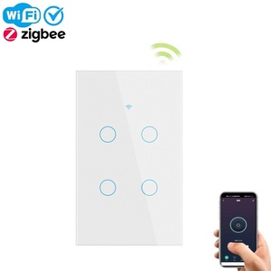 สวิตช์และเต้ารับอัจฉริยะสำหรับบ้านออสเตรเลีย240V ZigBee WiFi ได้ชุดโฮมเธียเตอร์ปุ่มสัมผัส4ปุ่ม3ทาง GMA - Product Image 5