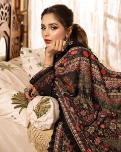 ชุดเดรสผู้หญิงมุสลิมขนาดที่กําหนดเองของปากีสถานที่สวยงามร้อนพร้อมการออกแบบพิมพ์เย็บปักถักร้อยชุดเดรสชาวปากีสถานสําหรับผู้หญิง WS INTERNATIONAL - Product Image 2