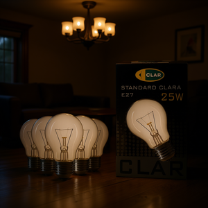 Bombilla Incandescente Transparente Estándar E27 de 25W 230V - Product Image 3