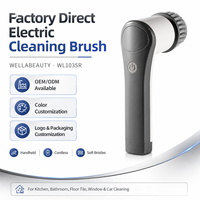 Brosse de nettoyage électrique OEM ODM avec logo personnalisé, brosse sans fil portative avec 3 têtes de brosse pour le nettoyage de la cuisine, de la salle de bain, de la maison et de la voiture