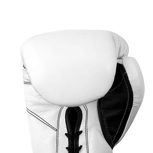 Gants de boxe d'entraînement et de sparring en cuir et polyester de haute qualité 2025, avec poignées respirantes et fermeture à lacets, couleur personnalisable pour - Product Image 2