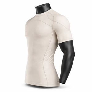 Camiseta de Compresión Personalizada para Hombre, Gimnasio, Fitness, Secado Rápido, Deportiva, Ajustada, Manga Corta, para Entrenamiento, Running, Protección UV, OEM - Product Image 4