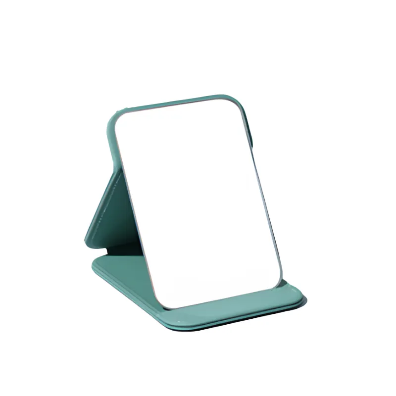 Miroir de maquillage en cuir, trois tailles de miroir de maquillage pliable, facile à transporter, plusieurs couleurs au choix, miroir de bureau