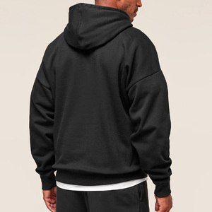 Sweat-shirt à capuche zippé en coton de bambou personnalisé pour homme avec capuche en polaire biologique pour homme Vêtements écologiques pour homme - Product Image 3