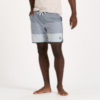 Tabla de surf para hombre con patrón personalizado de poliéster reciclado de secado rápido, bañador con logotipo personalizado, pantalones cortos transpirables para hombre