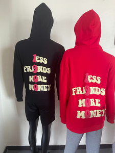 Sudadera con capucha unisex Premium Sudadera con gráfico de talla grande con logotipo de impresión de soplo 3D personalizado y cuello con capucha para el invierno - Product Image 3