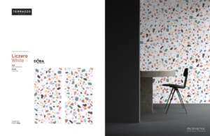 Carreaux en porcelaine de qualité supérieure LICZERO WHITE TERRAZZO LOOK CARVING FINISHED - Product Image 3