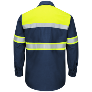 เสื้อแจ็กเก็ตแขนยาว Hi-Vis เสื้อแจ็คเก็ตแขนยาว100% ชั้น1ทำจากโพลีเอสเตอร์สีสะท้อนแสงมองเห็นได้ชัดเจน - Product Image 2