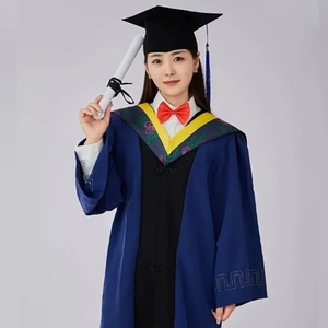 Túnica de Graduación Escolar al por Mayor, Conjunto de Túnica para Estudiantes, Poliéster, Cómodo, Proveedor de Ropa para Ceremonias - Product Image 5
