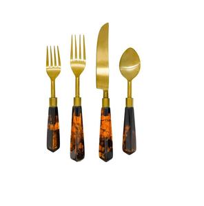 Mix Acrylic Decorative Theme Cutlery <b>Set</b> Painted Finishing with Multiple Size and Shaped Designs <b>Flatware</b> <b>Sets</b> - Product Image 1