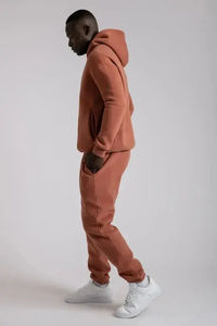 ชุดเซ็ตเสื้อฮู้ดดี้และกางเกงวอร์มสตรีทแวร์ผู้ชาย ทรงปกติ ผ้าคอตตอน 100% หนานุ่ม รับสั่งทำได้ - Product Image 4