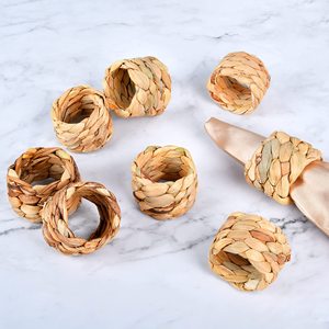 Décor de dîner ronds de serviette uniques anneau de jacinthe d'eau de meilleure qualité pour les serviettes produites au Vietnam - Product Image 1