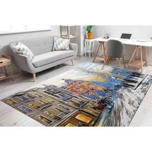 Tapis Paysage Urbain, Tapis Imprimé, Tapis Paysage Urbain, Tapis Doux Non Tissé - Product Image 1