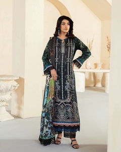 AJM Trade House 5556 Designer ethnique pakistanais femmes Salwar costumes soie formelle et Georgette lourde pour les fêtes - Product Image 2