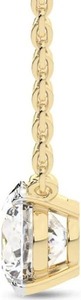 Collar con Colgante de Diamante Solitario de 2 Quilates Cultivado en Laboratorio, Oro Blanco, Amarillo o Rosa de 18 Quilates, Certificado IGI, Joyería de Lujo para Mujer - Product Image 2