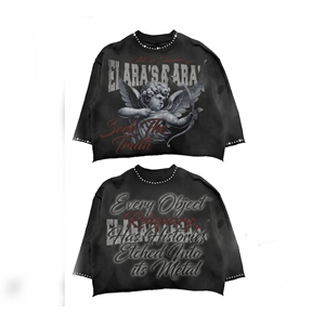 เสื้อยืดผู้ชายผ้าฝ้าย 100% ทรงหลวม พิมพ์ลาย เสื้อยืดโอเวอร์ไซส์ผู้ชาย ผ้าฝ้ายหนา 280 GSM ทรงบ็อกซี่ เสื้อยืดโอเวอร์ไซส์สั่งทำพิเศษ - Product Image 2