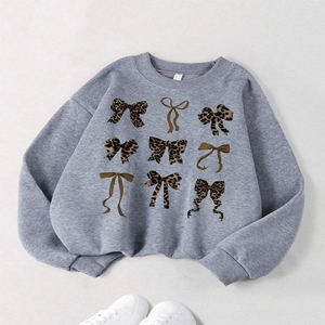 Gran oferta de alta calidad, nuevo diseño, transpirable, suelto, estampado de moda, cuello redondo, sudadera para mujer - Product Image 6