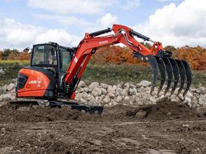 U55-5 pour excavatrice avec vérin hydraulique Eaton, capacité de la benne de 8 m, garantie de 2 ans - Product Image 3