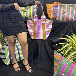 ถุงช้อปปิ้งแบบใช้ซ้ำได้ ผลิตจากไนลอน PP รีไซเคิล ของอินเดีย ถุงผ้าแบบยั่งยืน จำหน่ายจำนวนมาก ถุงซักผ้า - Product Image 4