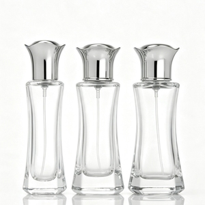 Flacon de parfum de luxe carré givré 100 ml, en verre, avec vaporisateur à pompe, pour EDP et EDT, longue durée 12h, en gros, stock US - Product Image 3