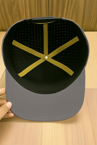 หมวกเบสบอลธรรมดาหมวกแบบสั่งทำสำหรับผู้ชายหมวกผ้าฝ้ายหรือโพลีเอสเตอร์6แผ่นรองรับการปักโลโก้ตามสั่ง - Product Image 4