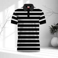 Raya de hombre de calidad superior para camiseta de polo Tela tejida cómoda y elegante Precio al por mayor Hecho en BD para uso diario - Product Image 5