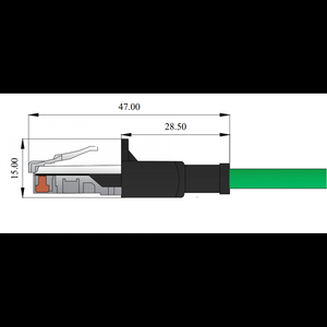 Cordon de brassage RJ45 UTP en cuivre stable et solide Câble vert clair de 01 mètres de long pour un usage industriel Fournisseur indien - Product Image 3