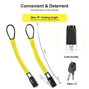 Bloqueo de <span class=keywords><strong>volante</strong></span> Bloqueo de <span class=keywords><strong>coche</strong></span> universal Prevención de robo Bloqueo de <span class=keywords><strong>volante</strong></span> de <span class=keywords><strong>coche</strong></span> Dispositivo <span class=keywords><strong>antirrobo</strong></span> con llave - Product Image 5
