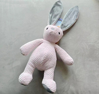 Jouets en peluche pour chiens et chiots, en mousse ultra douce et couineuse, de luxe, à l'effigie de dessins animés, en lin, animaux en peluche, jouets à mâcher amusants, sûrs, durables et tendance