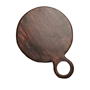 ขายจานเสิร์ฟพิซซ่าทรงกลมไม้สีน้ําตาลเข้มพร้อมที่จับในราคาต่ํา - Product Image 1