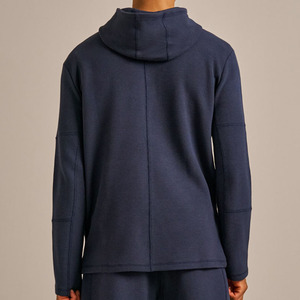 Gaufre hommes sweats à capuche bambou coton hommes sweats à capuche bio pull avec capuche personnalisé sweat surdimensionné DDP expédition - Product Image 2