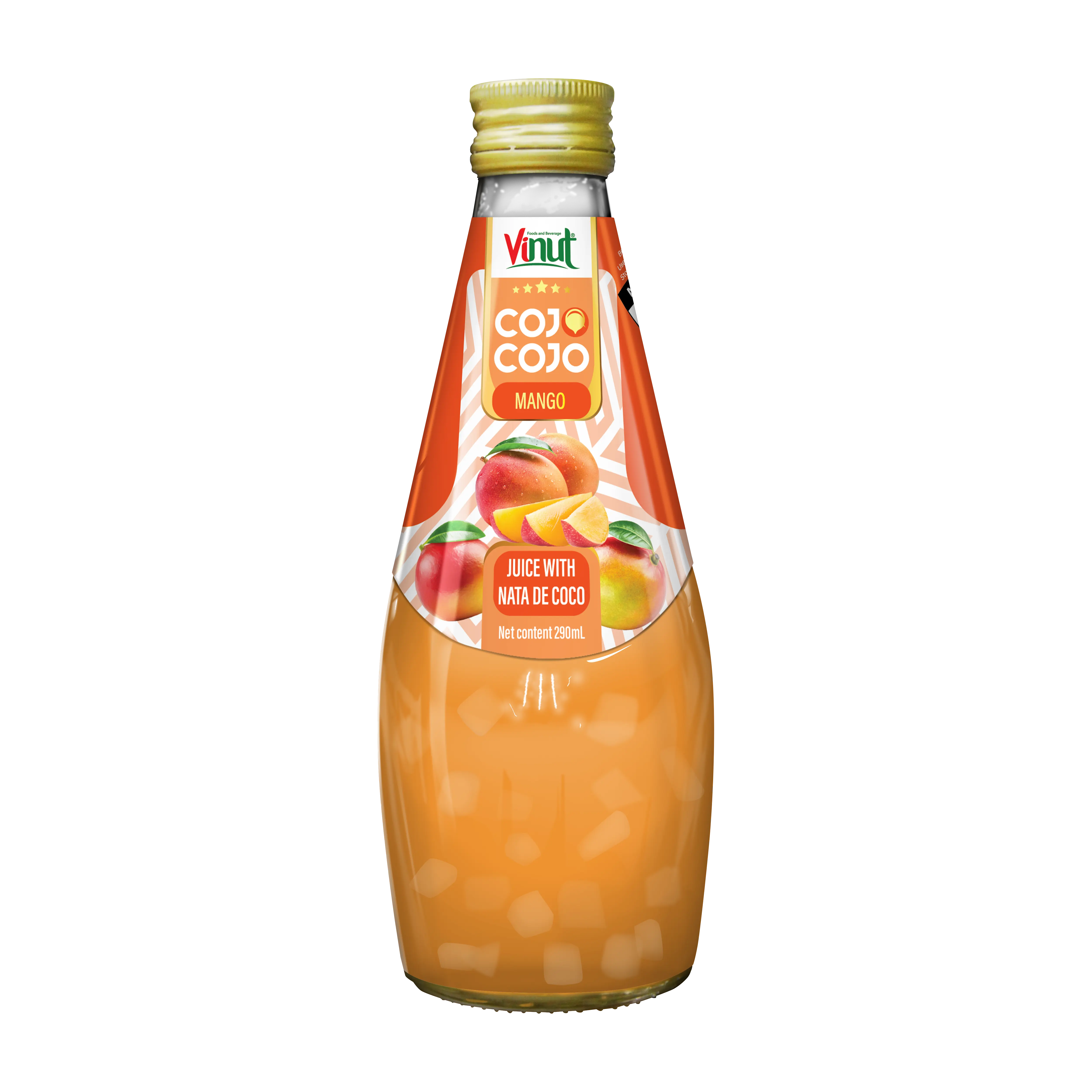 Cojo cojo xoài nước trái cây uống W NATA de Coco, 290ml (Gói 12)- Vitamin C phong phú, không có thêm đường, Bán Buôn Nhà cung cấp