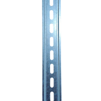 Rail de guidage DIN perforé en alliage d'aluminium, base de montage, dimensions personnalisées pour appareils électriques modulaires, circuit