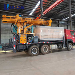 Plateforme de forage de puits d'eau à moteur diesel UNIQUE, profondeur maximale de 600 m, plateforme de forage de puits d'eau montée sur camion à vendre - Product Image 2