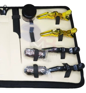 Pince séparatrice de cheveux professionnelle en acier inoxydable de qualité chirurgicale, revêtement blanc, pour extensions capillaires - Product Image 5