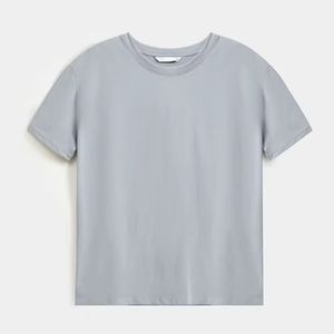 T-shirts surdimensionnés en coton à manches courtes décontracté grande taille pour femmes avec logo personnalisé - Product Image 3