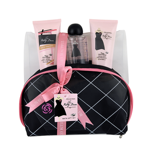 Set da Viaggio per la Cura della Pelle con Elegante Vestaglia da Bagno Nera - Product Image 2