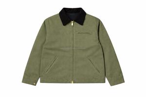 Veste en toile de coton camouflage, style streetwear formel, avec poches utilitaires, pour homme, logo personnalisé, OEM, vente en gros - Product Image 3