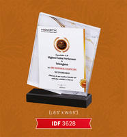 Médailles et plaques de trophées acryliques en cristal personnalisés de qualité supérieure avec cadeaux commémoratifs des champions du Logo