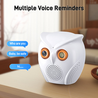 Mini Caméra Wi-Fi en Forme de Hibou 3 Lentilles PTZ Caméra de Sécurité Cachée avec Vision Nocturne Couleur Détection IA et Audio Bidirectionnel Très Vendue