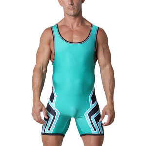Traje de levantamiento de pesas sublimado de alta calidad, camiseta de lucha libre a la moda, Material personalizado 2024 transpirable - Product Image 5