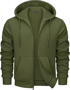 Ropa de calle unisex Sudadera con capucha con cremallera Algodón grueso Fleece Loose Fit Casual Prendas de abrigo - Product Image 1