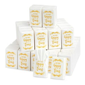 <strong>Wedding</strong> Facial <strong>Tissue</strong> Souvenirs for Guests Welcome Bag Party Favors Happy Tears Pocket <strong>Tissues</strong> Bulk <strong>Wedding</strong> <strong>Tissues</strong> Packs - Product Image 1
