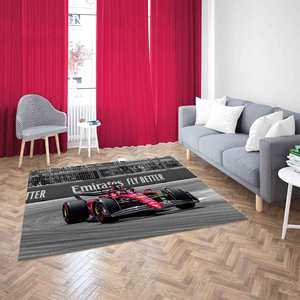 Tapis imprimé sur le thème de Ferrari : décoration haute performance pour tout espace, tapis doux non tissé - Product Image 3