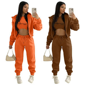 Haut court uni pour femmes sweat à capuche zippé veste à capuche élégante fermeture éclair femmes couleur unie teint sweat haut femmes fermeture éclair à capuche - Product Image 3