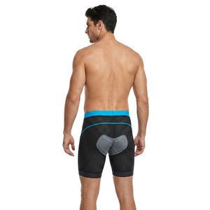 Men's <b>Cycling</b> Bib <b>Shorts</b> Black Blue 5D Gel <b>Padded</b> Breathable Quick Dry Fitted Style Men's <b>Cycling</b> Bib <b>Shorts</b> Black Blue 5D - Product Image 3